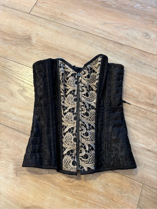 Spirit Other - Spirit Black Lace-Up Corset Top